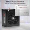 imageRedragon RGMS1200W PRO 80 Gold 1200 Watt Power Supply wUpgraded ATX 31 ampamp PCIe 51 Fully Modular Compact 150mm Size Smart ECO Low Noise Fan 100 Japanese Capacitors Full Mod CablesATX 30 Platinum BK
