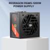 imageRedragon RGMS1200W PRO 80 Gold 1200 Watt Power Supply wUpgraded ATX 31 ampamp PCIe 51 Fully Modular Compact 150mm Size Smart ECO Low Noise Fan 100 Japanese Capacitors Full Mod CablesATX 31 Gold BK