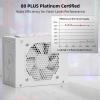 imageRedragon RGMS1200W PRO 80 Gold 1200 Watt Power Supply wUpgraded ATX 31 ampamp PCIe 51 Fully Modular Compact 150mm Size Smart ECO Low Noise Fan 100 Japanese Capacitors Full Mod CablesSFX Platinum WT