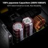 imageRedragon RGMS1200W PRO 80 Gold 1200 Watt Power Supply wUpgraded ATX 31 ampamp PCIe 51 Fully Modular Compact 150mm Size Smart ECO Low Noise Fan 100 Japanese Capacitors Full Mod CablesATX 30 Platinum WT