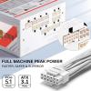imageRedragon RGMS1200W PRO 80 Gold 1200 Watt Power Supply wUpgraded ATX 31 ampamp PCIe 51 Fully Modular Compact 150mm Size Smart ECO Low Noise Fan 100 Japanese Capacitors Full Mod CablesATX 31 Gold WT