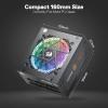 imageRedragon RGMS1200W PRO 80 Gold 1200 Watt Power Supply wUpgraded ATX 31 ampamp PCIe 51 Fully Modular Compact 150mm Size Smart ECO Low Noise Fan 100 Japanese Capacitors Full Mod CablesATX 30 Gold BK