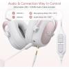 imageRedragon H510 PRO 3Mode RGB Gaming Headset  71 Surround Sound  53MM Audio Drivers in Memory Foam Ear Pads wDurable Fabric Cover Multi Platforms Headphone  USB Powered for PCPS4NSWhite H510