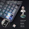 imageRedragon K686 PRO 98 Keys Wireless Gasket RGB Gaming Keyboard 3Mode PBT Mechanical Keyboard wHotSwap SouthFacing RGB Socket Dedicated Knob Control ampamp 5Layer Noise Dampening Gradient PBT KeycapsConcrete Jungle