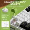 imageRedragon K686 PRO 98 Keys Wireless Gasket RGB Gaming Keyboard 3Mode PBT Mechanical Keyboard wHotSwap SouthFacing RGB Socket Dedicated Knob Control ampamp 5Layer Noise Dampening Gradient PBT KeycapsGreenFlash Genji