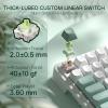 imageRedragon K719 PRO Wireless Gasket Gaming Keyboard wHype Screen ampamp Knob 95 Keys Mechanical Keyboard EasyControl 114 TFT Info Display 5Layer Noise Dampening Custom Linear Switch Anime EditionJade Cloud