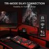 imageRedragon K719 PRO Wireless Gasket Gaming Keyboard wHype Screen ampamp Knob 95 Keys Mechanical Keyboard EasyControl 114 TFT Info Display 5Layer Noise Dampening Custom Linear Switch Anime EditionEmber Queen