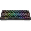 imageRedragon K724 PRO Wireless Gasket Gaming Keyboard wHype Screen ampamp Knob 81Key Mechanical Keyboard EasyControl 114 TFT Info Display 5Layer Noise Dampening Custom Linear Switch Dark Jade ColorBlack
