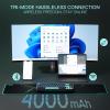 imageRedragon K724 PRO Wireless Gasket Gaming Keyboard wHype Screen ampamp Knob 81Key Mechanical Keyboard EasyControl 114 TFT Info Display 5Layer Noise Dampening Custom Linear Switch Dark Jade ColorDark Jade