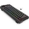 imageRedragon K724 PRO Wireless Gasket Gaming Keyboard wHype Screen ampamp Knob 81Key Mechanical Keyboard EasyControl 114 TFT Info Display 5Layer Noise Dampening Custom Linear Switch Dark Jade ColorBlack