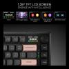 imageRedragon K724 PRO Wireless Gasket Gaming Keyboard wHype Screen ampamp Knob 81Key Mechanical Keyboard EasyControl 114 TFT Info Display 5Layer Noise Dampening Custom Linear Switch Dark Jade ColorDawn Sakura CNC