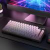 imageRedragon K724 PRO Wireless Gasket Gaming Keyboard wHype Screen ampamp Knob 81Key Mechanical Keyboard EasyControl 114 TFT Info Display 5Layer Noise Dampening Custom Linear Switch Dark Jade ColorConcrete Jungle