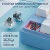 imageRedragon K728 PRO SE 80 87 Keys Wireless Gasket RGB Gaming Keyboard 3Mode Anime Mechanical Keyboard wHotSwap SouthFacing LED Socket 5Layer Noise Dampening Custom HiFi Linear SwitchStarlight Blue