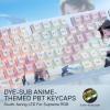 imageRedragon K728 PRO SE 80 87 Keys Wireless Gasket RGB Gaming Keyboard 3Mode Anime Mechanical Keyboard wHotSwap SouthFacing LED Socket 5Layer Noise Dampening Custom HiFi Linear SwitchNova Azure Anime Version