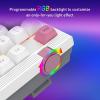 imageRedragon K728 PRO SE 80 87 Keys Wireless Gasket RGB Gaming Keyboard 3Mode Anime Mechanical Keyboard wHotSwap SouthFacing LED Socket 5Layer Noise Dampening Custom HiFi Linear SwitchBubblegum Pink
