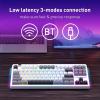 imageRedragon K728 PRO SE 80 87 Keys Wireless Gasket RGB Gaming Keyboard 3Mode Anime Mechanical Keyboard wHotSwap SouthFacing LED Socket 5Layer Noise Dampening Custom HiFi Linear SwitchMoonDust Gray Silent Switch