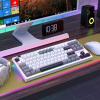 imageRedragon K728 PRO SE 80 87 Keys Wireless Gasket RGB Gaming Keyboard 3Mode Anime Mechanical Keyboard wHotSwap SouthFacing LED Socket 5Layer Noise Dampening Custom HiFi Linear SwitchMoonDust Gray Silent Switch