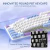 imageRedragon K728 PRO SE 80 87 Keys Wireless Gasket RGB Gaming Keyboard 3Mode Anime Mechanical Keyboard wHotSwap SouthFacing LED Socket 5Layer Noise Dampening Custom HiFi Linear SwitchMoonrise Violet