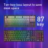 imageRedragon K728 PRO SE 80 87 Keys Wireless Gasket RGB Gaming Keyboard 3Mode Anime Mechanical Keyboard wHotSwap SouthFacing LED Socket 5Layer Noise Dampening Custom HiFi Linear SwitchConcrete Jungle Silent Switch