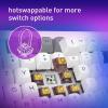 imageRedragon K728 PRO SE 80 87 Keys Wireless Gasket RGB Gaming Keyboard 3Mode Anime Mechanical Keyboard wHotSwap SouthFacing LED Socket 5Layer Noise Dampening Custom HiFi Linear SwitchMoonDust Gray Silent Switch