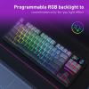 imageRedragon K728 PRO SE 80 87 Keys Wireless Gasket RGB Gaming Keyboard 3Mode Anime Mechanical Keyboard wHotSwap SouthFacing LED Socket 5Layer Noise Dampening Custom HiFi Linear SwitchConcrete Jungle LCD Screen