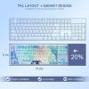 imageRedragon K728 PRO SE 80 87 Keys Wireless Gasket RGB Gaming Keyboard 3Mode Anime Mechanical Keyboard wHotSwap SouthFacing LED Socket 5Layer Noise Dampening Custom HiFi Linear SwitchStarlight Blue Anime Version