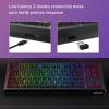 imageRedragon K728 PRO SE 80 87 Keys Wireless Gasket RGB Gaming Keyboard 3Mode Anime Mechanical Keyboard wHotSwap SouthFacing LED Socket 5Layer Noise Dampening Custom HiFi Linear SwitchPathfiner Black CNC