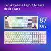 imageRedragon K728 PRO SE 80 87 Keys Wireless Gasket RGB Gaming Keyboard 3Mode Anime Mechanical Keyboard wHotSwap SouthFacing LED Socket 5Layer Noise Dampening Custom HiFi Linear SwitchMoonDust Gray Silent Switch