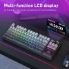 imageRedragon K728 PRO SE 80 87 Keys Wireless Gasket RGB Gaming Keyboard 3Mode Anime Mechanical Keyboard wHotSwap SouthFacing LED Socket 5Layer Noise Dampening Custom HiFi Linear SwitchConcrete Jungle LCD Screen