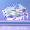 imageRedragon K728 PRO SE 80 87 Keys Wireless Gasket RGB Gaming Keyboard 3Mode Anime Mechanical Keyboard wHotSwap SouthFacing LED Socket 5Layer Noise Dampening Custom HiFi Linear SwitchMoonrise Violet