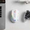 imageRedragon M612AK PRO RGB Gaming Mouse 8000 DPI WiredWireless Optical Mouse with 9 Programmable Buttons ampamp 7 Backlit Modes BT ampamp 24G Wireless Software Supports DIY Keybinds Rapid Fire ButtonWhite
