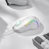 imageRedragon M612AK PRO RGB Gaming Mouse 8000 DPI WiredWireless Optical Mouse with 9 Programmable Buttons ampamp 7 Backlit Modes BT ampamp 24G Wireless Software Supports DIY Keybinds Rapid Fire ButtonWhite