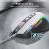 imageRedragon M612AK PRO RGB Gaming Mouse 8000 DPI WiredWireless Optical Mouse with 9 Programmable Buttons ampamp 7 Backlit Modes BT ampamp 24G Wireless Software Supports DIY Keybinds Rapid Fire ButtonGray