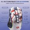 imageRedragon M612AK PRO RGB Gaming Mouse 8000 DPI WiredWireless Optical Mouse with 9 Programmable Buttons ampamp 7 Backlit Modes BT ampamp 24G Wireless Software Supports DIY Keybinds Rapid Fire ButtonAnime Version