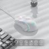 imageRedragon M612AK PRO RGB Gaming Mouse 8000 DPI WiredWireless Optical Mouse with 9 Programmable Buttons ampamp 7 Backlit Modes BT ampamp 24G Wireless Software Supports DIY Keybinds Rapid Fire ButtonWhite