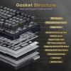 imageRedragon Wireless Mechanical Keyboard 3 Mode Gasket Mounted RGB Gaming Keyboard with Volume Knob PreLubed Linear Switches MDAProfile 98 Keys Hot Swappable Creamy Keyboard for PCTabletXboxPS4