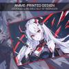 imageRedragon EISA P047L Anime Gaming Mouse Pad  Smooth Lycra Surface AntiSlip Rubber Base SpillResistant Durable 5mm Thick Design 35 x 16 inches BlackBlack