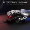 imageRedragon M695 Wired Gaming Mouse 24000 Max DPI Optical Gaming Mice with 7 Programmable Buttons Ergonomic Natural Grip Build Software Supports DIY Keybinds ampamp DPI Black