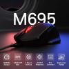 imageRedragon M695 Wired Gaming Mouse 24000 Max DPI Optical Gaming Mice with 7 Programmable Buttons Ergonomic Natural Grip Build Software Supports DIY Keybinds ampamp DPI Black