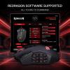 imageRedragon M921 MMO Gaming Mouse 12400 DPI High Precision Wired RGB Mice w18 Programmable Buttons 12 Side Macro Keys Software Supports for PC Laptop