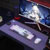 imageRedragon K745 PRO Wireless Gasket RGB Gaming Keyboard 108 Keys Mechanical Keyboard wExtra 4 Hotkeys HotSwap SouthFacing LED Socket 5Layer Noise Dampening Round PBT Keycaps Mint Mambo SwitchCharming Purple