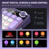 imageRedragon K745 PRO Wireless Gasket RGB Gaming Keyboard 108 Keys Mechanical Keyboard wExtra 4 Hotkeys HotSwap SouthFacing LED Socket 5Layer Noise Dampening Round PBT Keycaps Mint Mambo SwitchCharming Purple