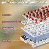 imageRedragon K745 PRO Wireless Gasket RGB Gaming Keyboard 108 Keys Mechanical Keyboard wExtra 4 Hotkeys HotSwap SouthFacing LED Socket 5Layer Noise Dampening Round PBT Keycaps Mint Mambo SwitchGingerbread Man