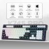 imageRedragon K745 PRO Wireless Gasket RGB Gaming Keyboard 108 Keys Mechanical Keyboard wExtra 4 Hotkeys HotSwap SouthFacing LED Socket 5Layer Noise Dampening Round PBT Keycaps Mint Mambo SwitchAbyssal Blue