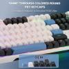 imageRedragon K745 PRO Wireless Gasket RGB Gaming Keyboard 108 Keys Mechanical Keyboard wExtra 4 Hotkeys HotSwap SouthFacing LED Socket 5Layer Noise Dampening Round PBT Keycaps Mint Mambo SwitchGlacier Azure