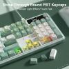 imageRedragon K745 PRO Wireless Gasket RGB Gaming Keyboard 108 Keys Mechanical Keyboard wExtra 4 Hotkeys HotSwap SouthFacing LED Socket 5Layer Noise Dampening Round PBT Keycaps Mint Mambo SwitchJade Cloud