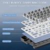 imageRedragon K745 PRO Wireless Gasket RGB Gaming Keyboard 108 Keys Mechanical Keyboard wExtra 4 Hotkeys HotSwap SouthFacing LED Socket 5Layer Noise Dampening Round PBT Keycaps Mint Mambo SwitchGlacier Azure