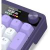 imageRedragon K745 PRO Wireless Gasket RGB Gaming Keyboard 108 Keys Mechanical Keyboard wExtra 4 Hotkeys HotSwap SouthFacing LED Socket 5Layer Noise Dampening Round PBT Keycaps Mint Mambo SwitchCharming Purple