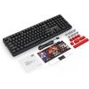 imageRedragon K745 PRO Wireless Gasket RGB Gaming Keyboard 108 Keys Mechanical Keyboard wExtra 4 Hotkeys HotSwap SouthFacing LED Socket 5Layer Noise Dampening Round PBT Keycaps Mint Mambo SwitchEssential Black