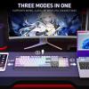 imageRedragon K745 PRO Wireless Gasket RGB Gaming Keyboard 108 Keys Mechanical Keyboard wExtra 4 Hotkeys HotSwap SouthFacing LED Socket 5Layer Noise Dampening Round PBT Keycaps Mint Mambo SwitchCharming Purple